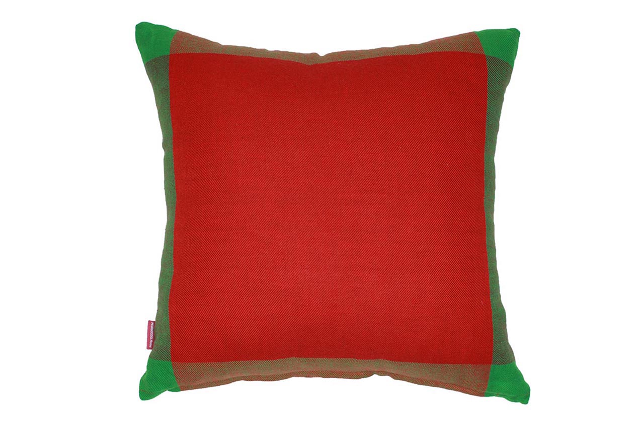 Red Arcade Cushion Cover Set of 2 Pc